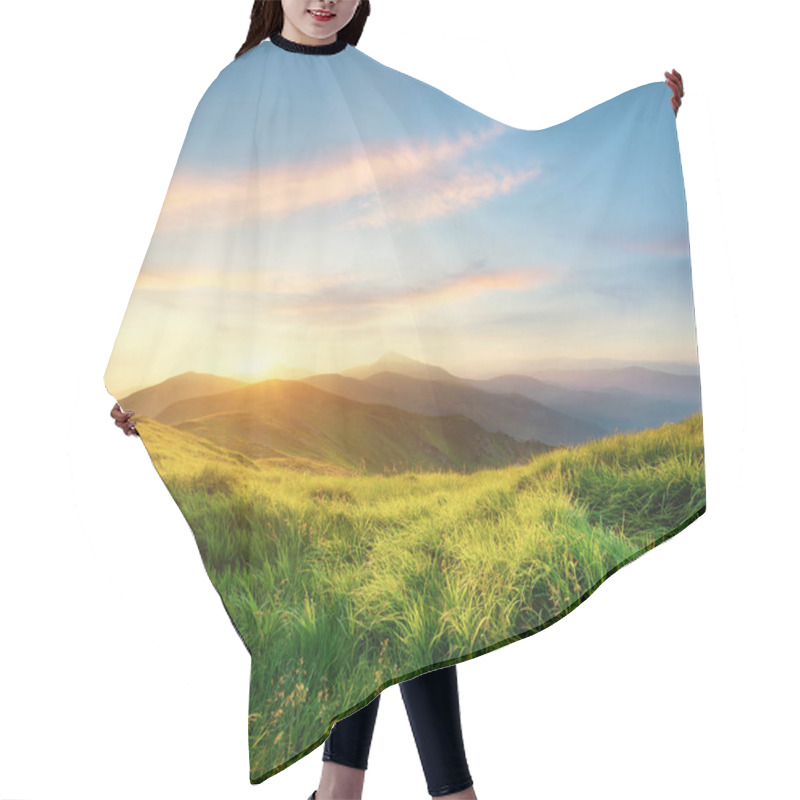 Personality  Natural Landscape In The Summer Time Hair Cutting Cape