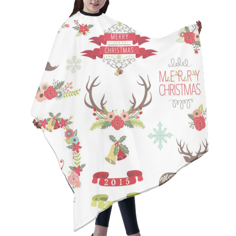 Personality  Christmas Design Collection Hair Cutting Cape