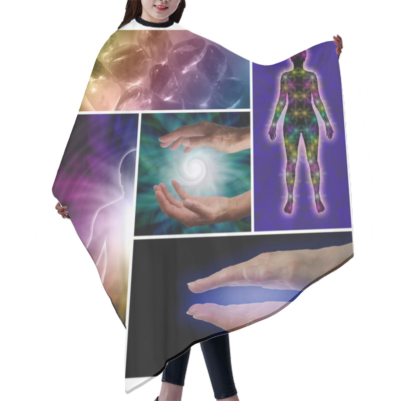 Personality  Holistic Healing Collage Hair Cutting Cape