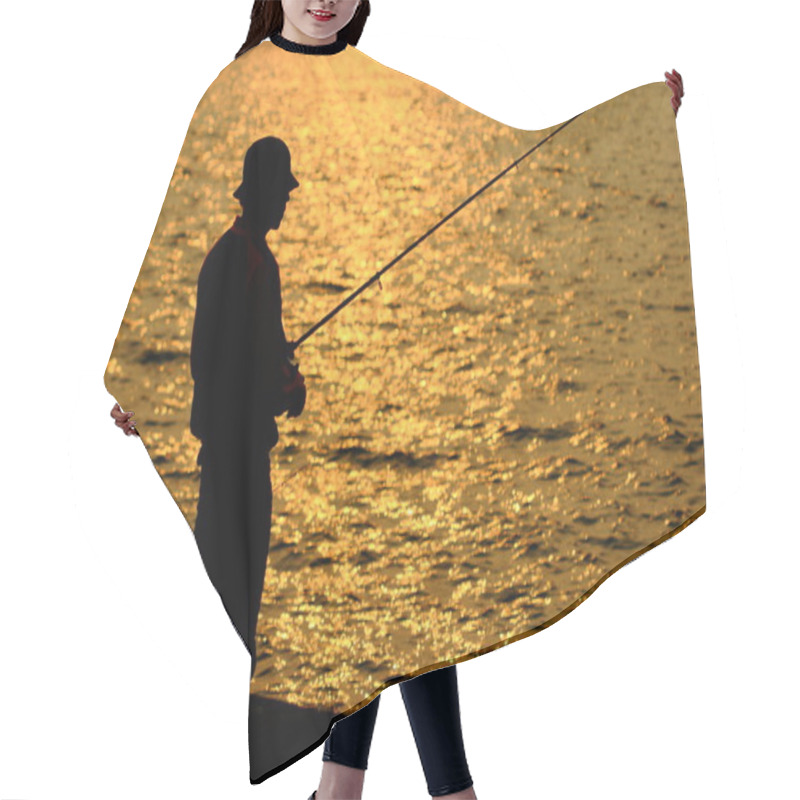 Personality  Fisher In Golden Sunshine Hair Cutting Cape