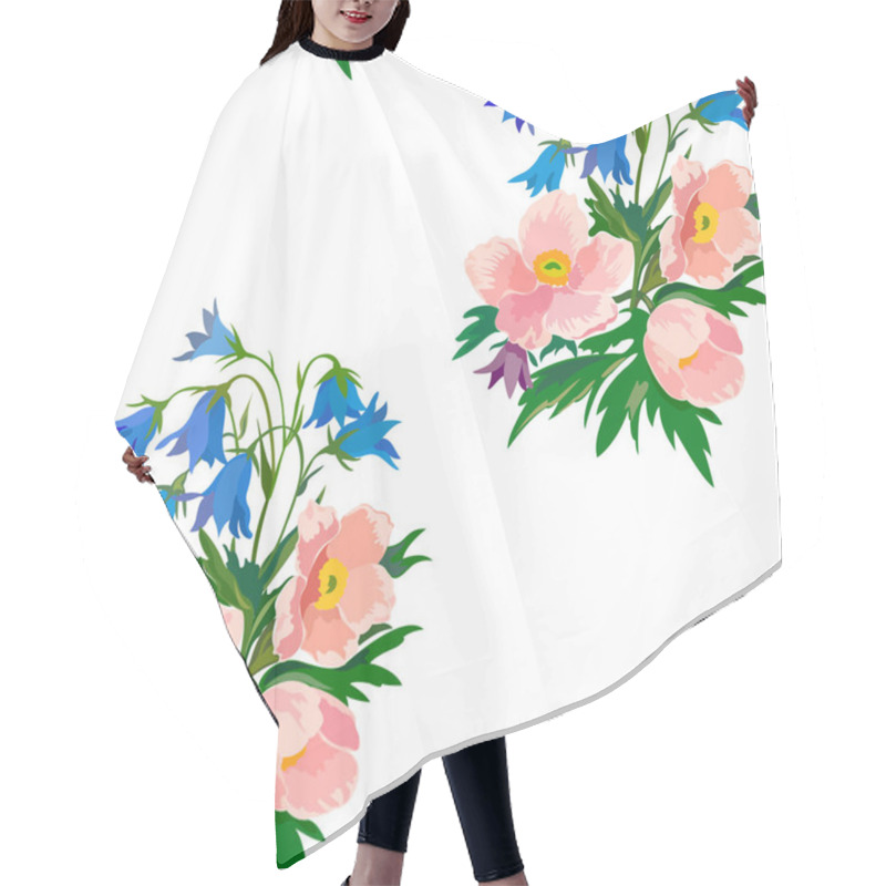 Personality  Bouquet Of Spring Flowers  Hair Cutting Cape