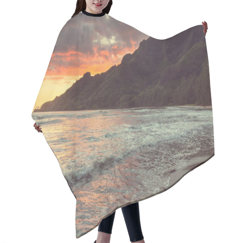 Personality  Amazing Hawaiian Beach Scenic View  Hair Cutting Cape