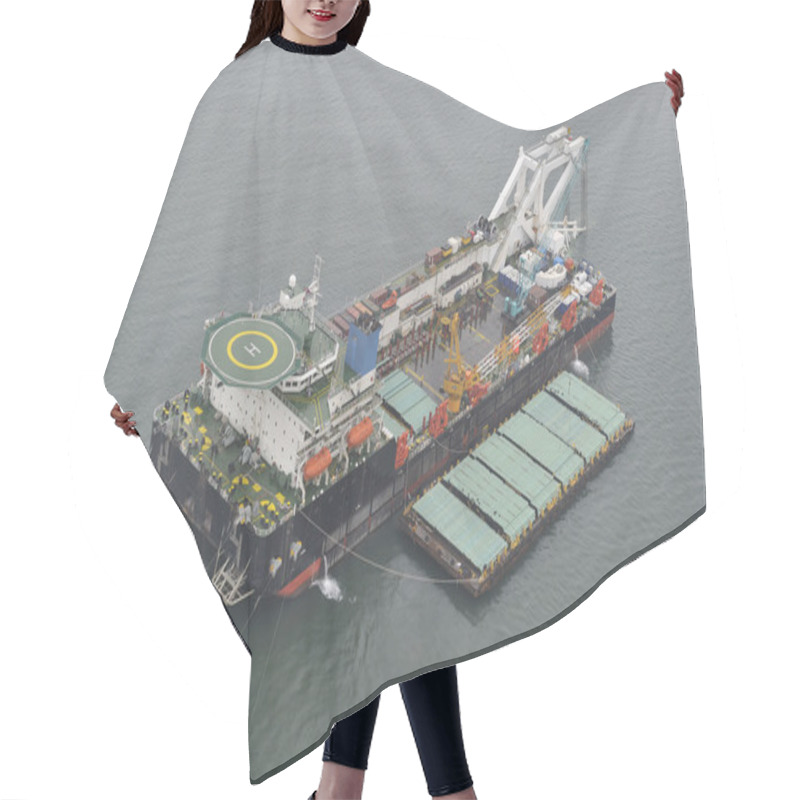 Personality  The Cargo Ship With The Crane Hair Cutting Cape