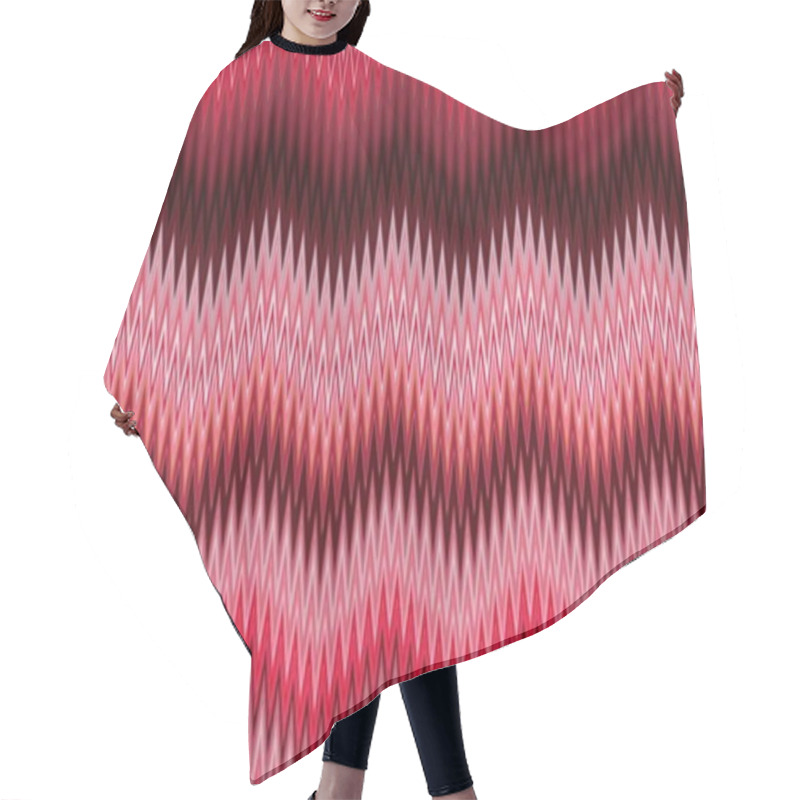 Personality  Chevron Zigzag Pattern Cherry Amaranth. Purple. Hair Cutting Cape