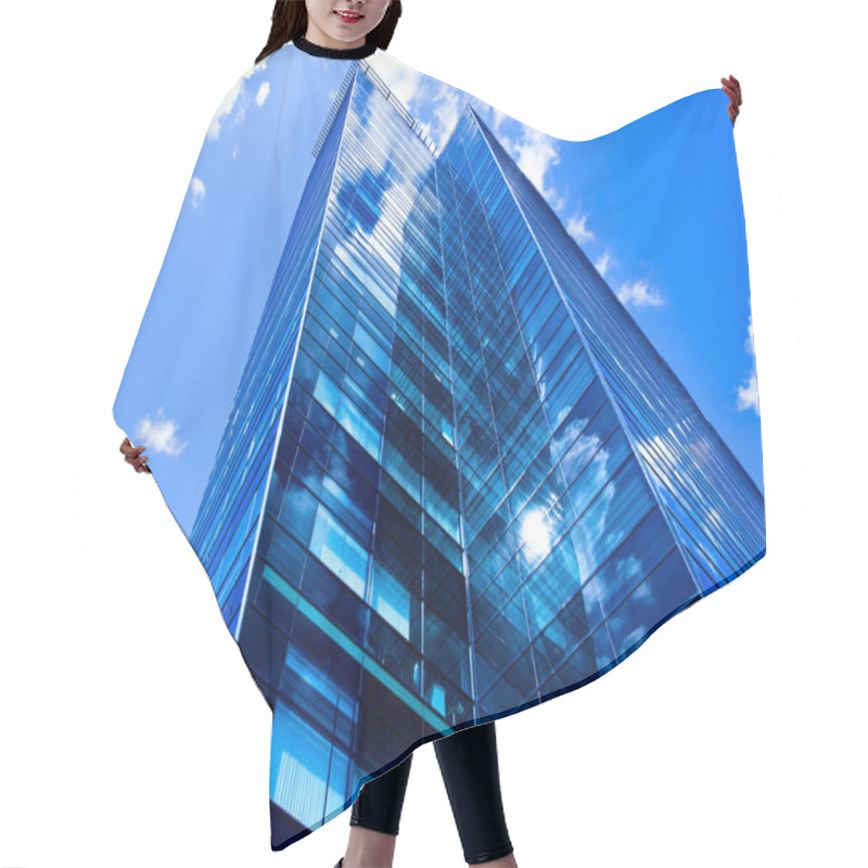 Personality  Modern Black Skyscraper On Sky Hair Cutting Cape