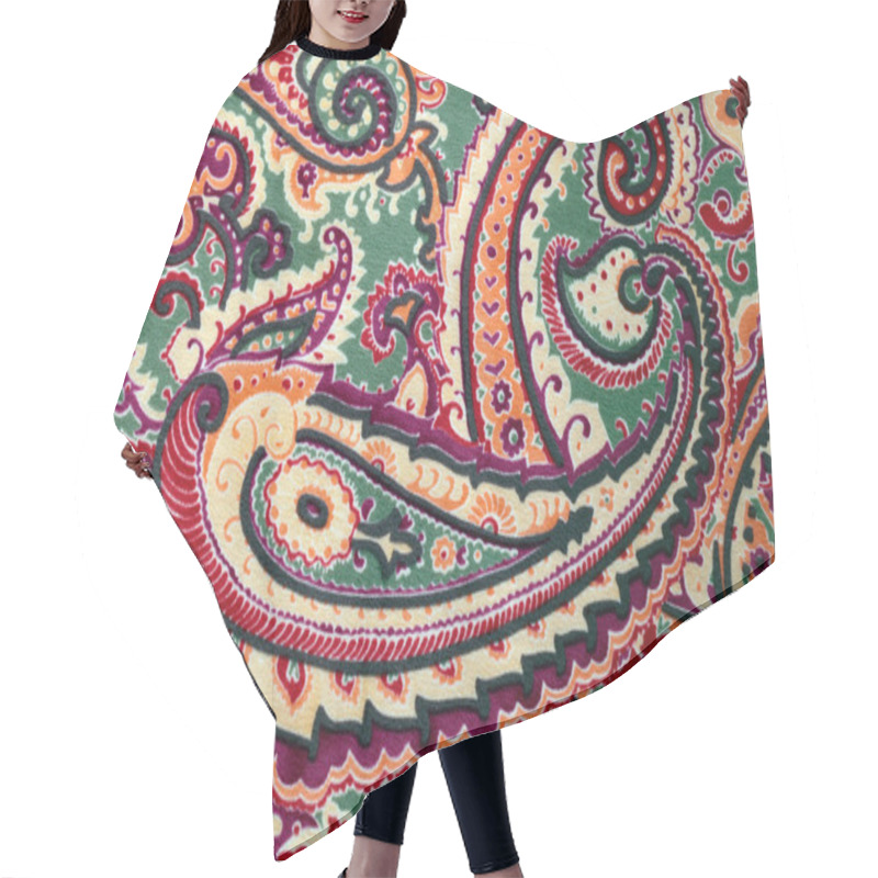 Personality  Traditional Paisley Pattern Silk Background Hair Cutting Cape