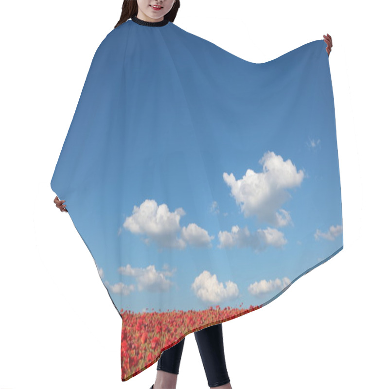 Personality  Poppies Hair Cutting Cape