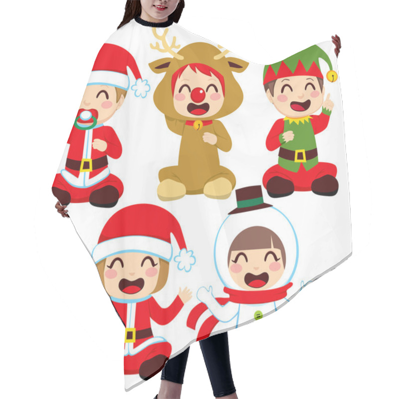 Personality  Christmas Baby Costumes Hair Cutting Cape