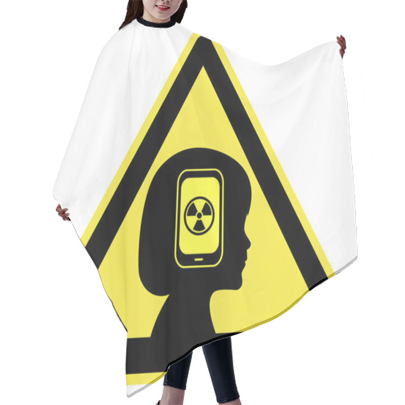 Personality  Warning Cell Phone Radiation Hair Cutting Cape