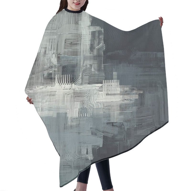 Personality  Abstract Grunge Background With Space Hair Cutting Cape