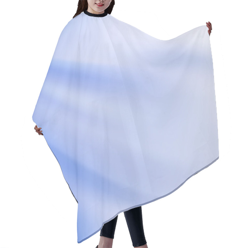 Personality  Heavenly Blue Azure Background With Soft Folds Hair Cutting Cape