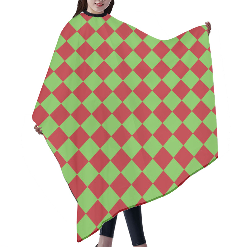 Personality  Seamless Christmas Wrapping Paper Pattern Hair Cutting Cape