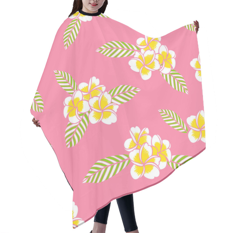 Personality  Summer Floral Pattern Vector Seamless Hair Cutting Cape