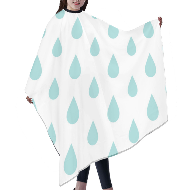 Personality  Rain Drops Seamless Pattern Hair Cutting Cape