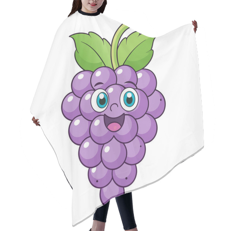 Personality  Fresh Grapes Illustration For Design Projects Hair Cutting Cape