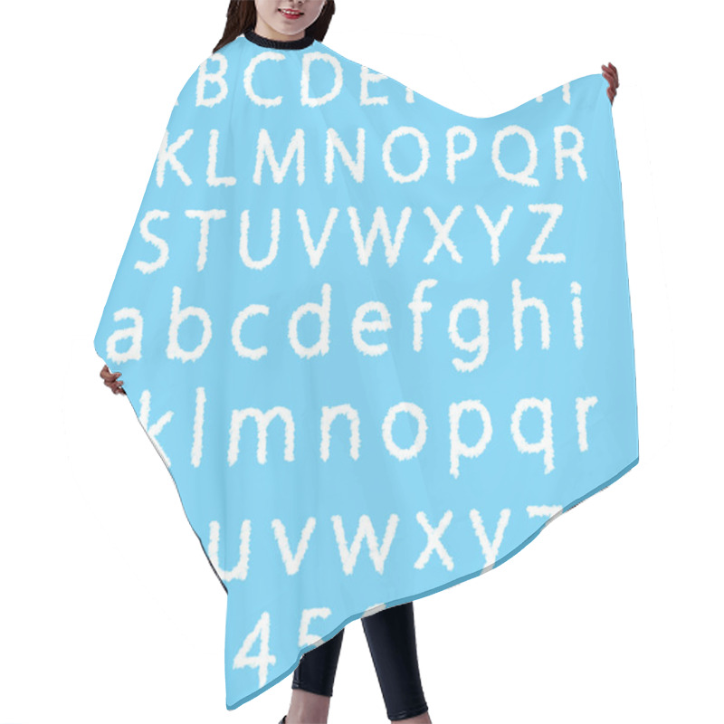 Personality  Set - The English Alphabet From Clouds Hair Cutting Cape