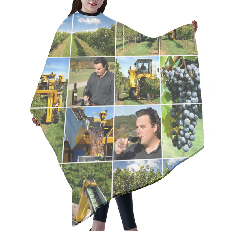 Personality  Wine Production Hair Cutting Cape