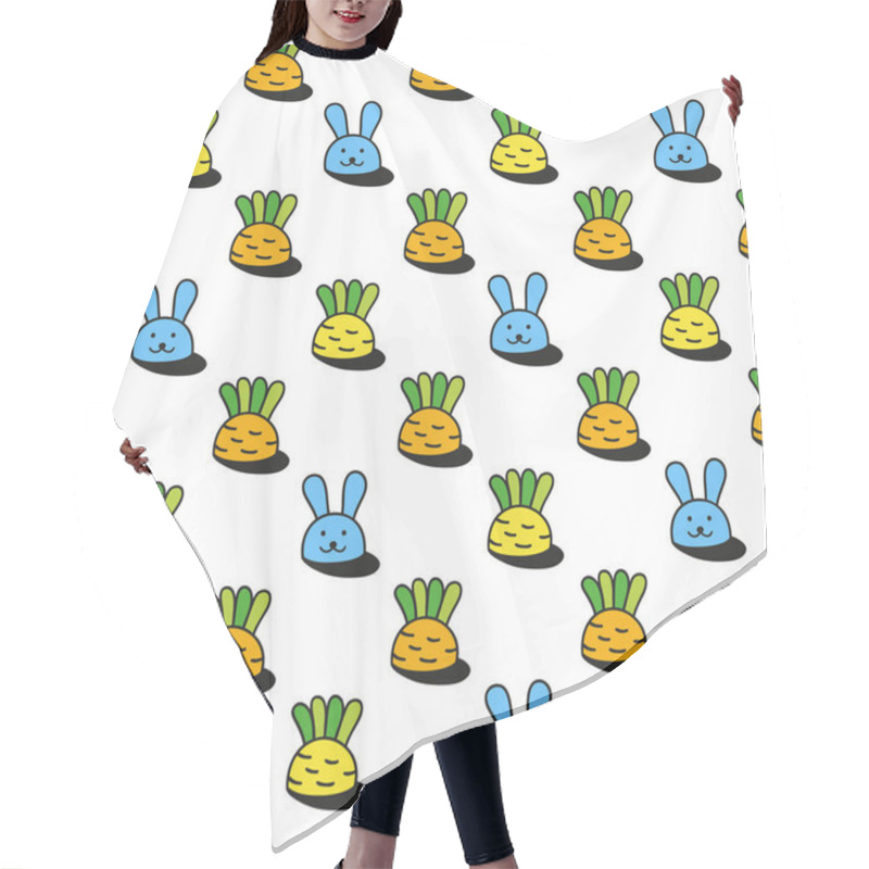 Personality  Bunny Rabbits And Little Carrots Hair Cutting Cape