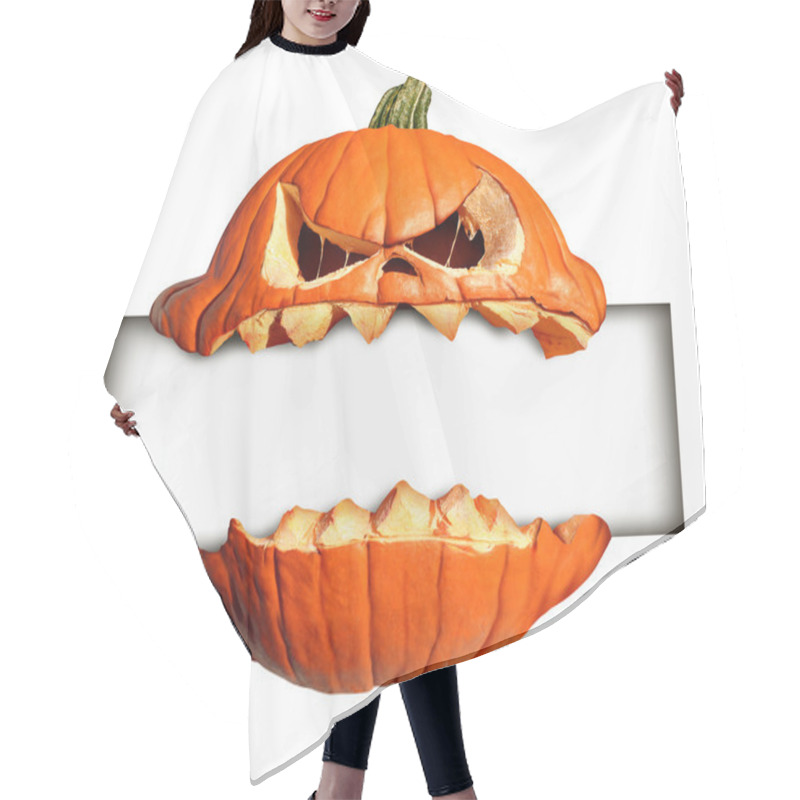 Personality  Halloween Blank Sign Hair Cutting Cape