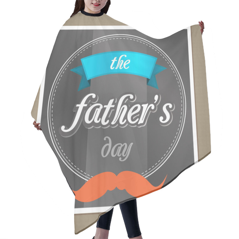 Personality  Happy Father's Day Picture Hair Cutting Cape