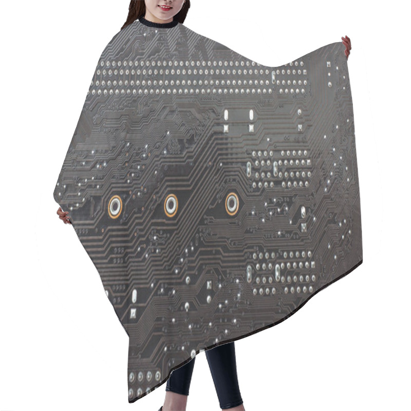 Personality  Motherboard. MB As Background Hair Cutting Cape