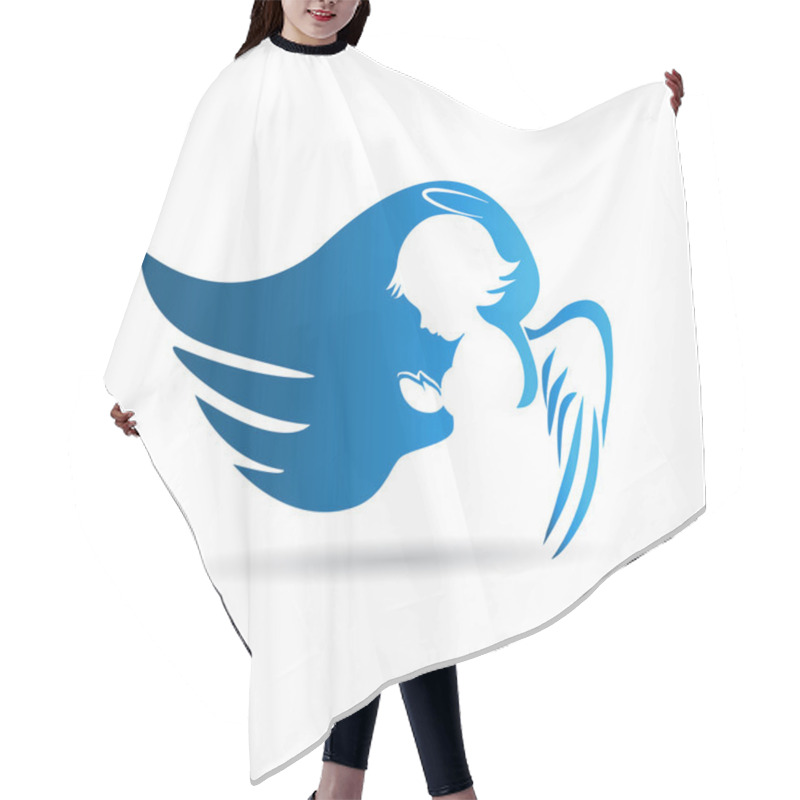 Personality  Blue Angel Logo Hair Cutting Cape