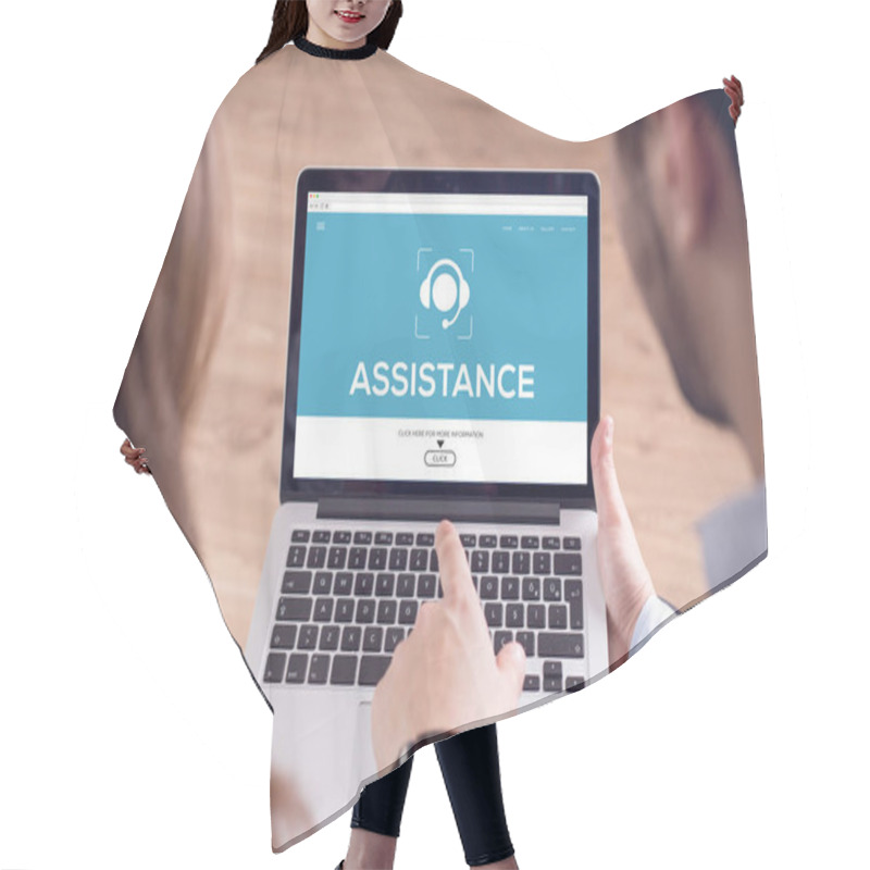 Personality  ASSISTANCE CONCEPT On Screen  Hair Cutting Cape