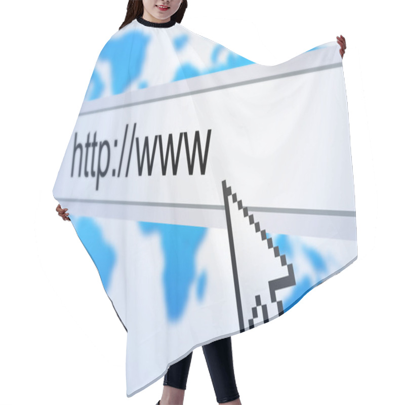 Personality  Internet Browser Hair Cutting Cape