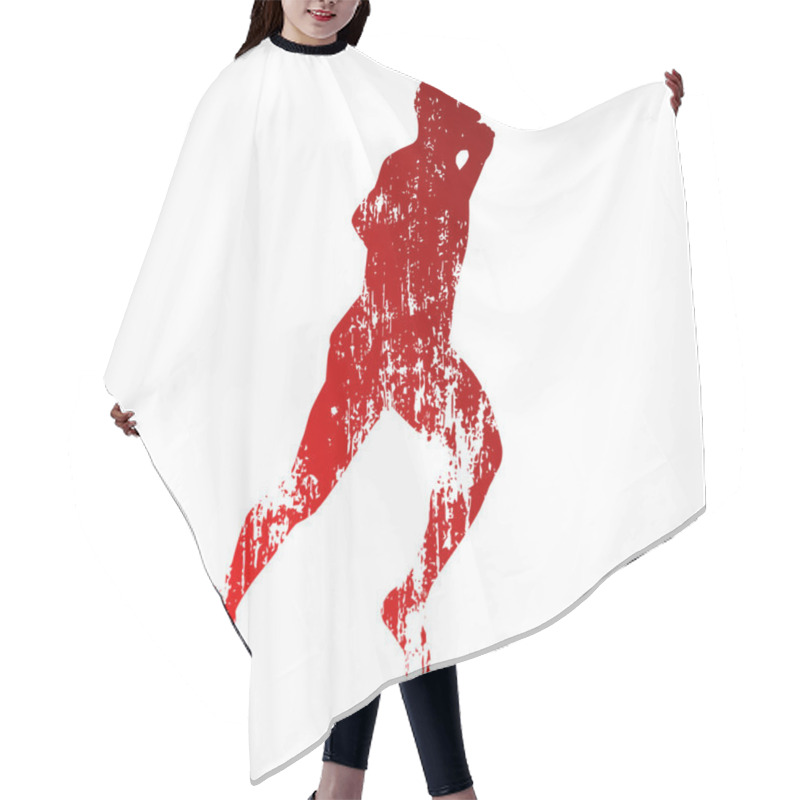 Personality  Runner Vector Hair Cutting Cape