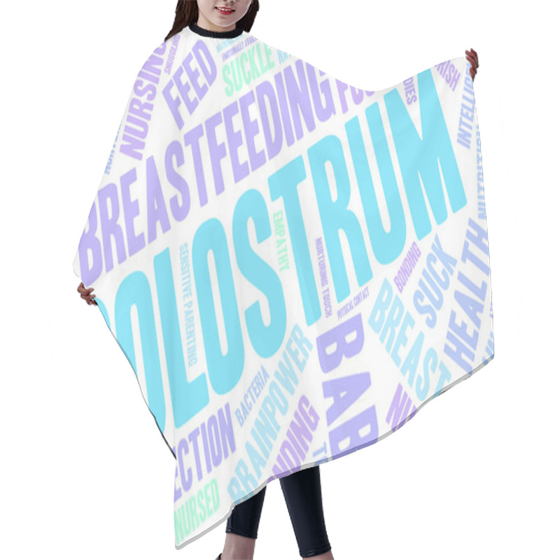 Personality  Colostrum Word Cloud Hair Cutting Cape