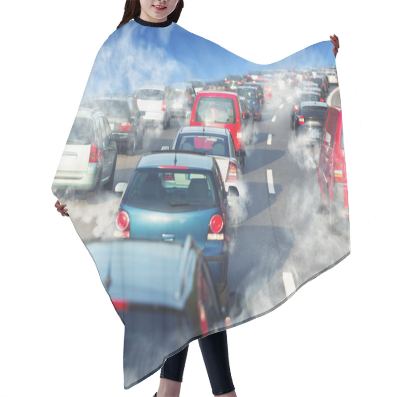 Personality  Traffic Jam Hair Cutting Cape