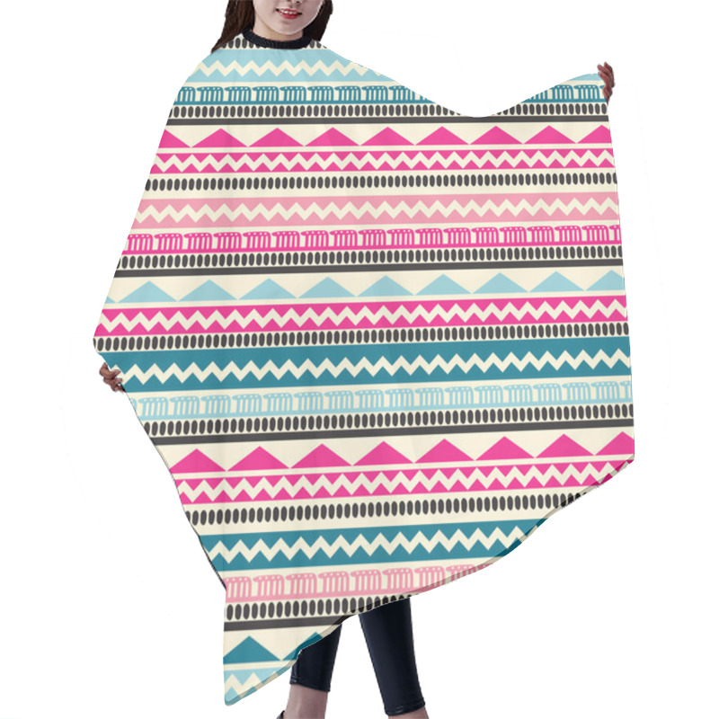 Personality  Seamless Ethnic Pattern Hair Cutting Cape