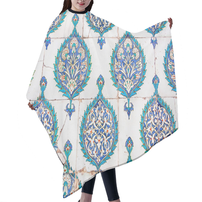 Personality  Vintage Tiles With Original Floral Patterns In Old Ottoman Style, Made In 16th Century Hair Cutting Cape