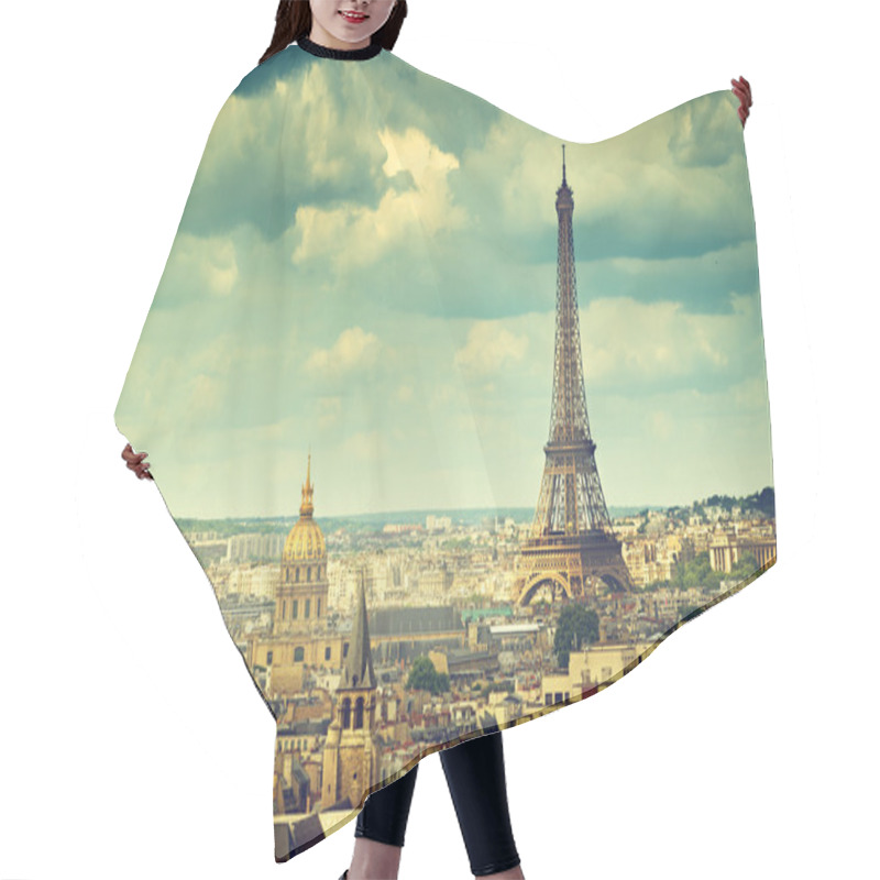 Personality  Eiffel Tower, Paris. France Hair Cutting Cape