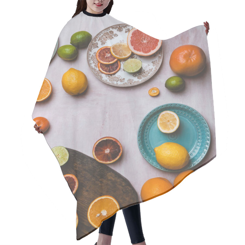 Personality  Citrus Fruits Hair Cutting Cape