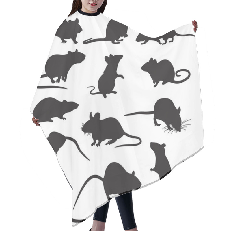 Personality  Mouse Vector Hair Cutting Cape