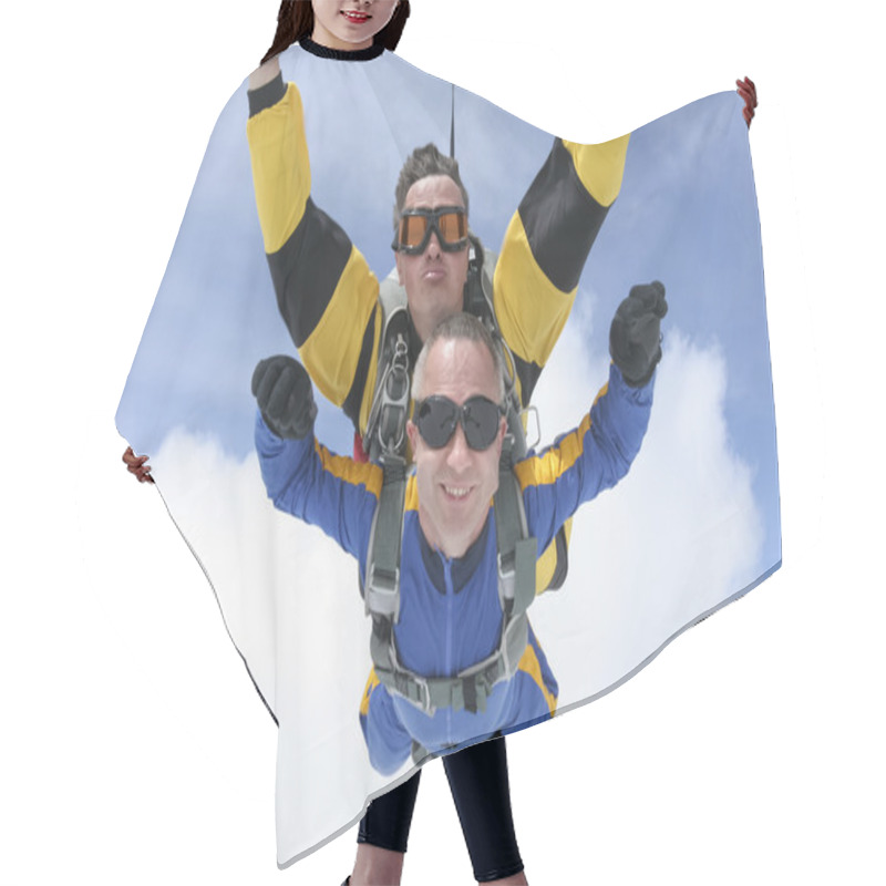 Personality  Skydiving. Tandem Hair Cutting Cape