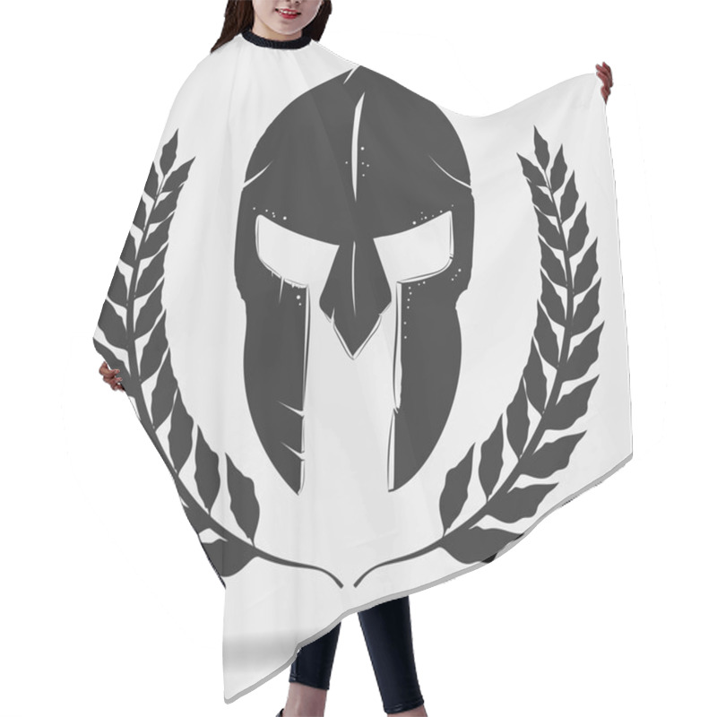 Personality  Gladiator Helmet With Laurel Wreath Hair Cutting Cape