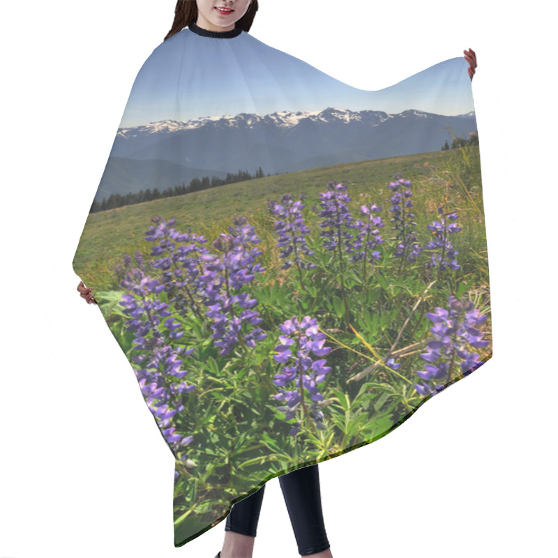 Personality  Wildflowers At Hurricane Ridge Hair Cutting Cape