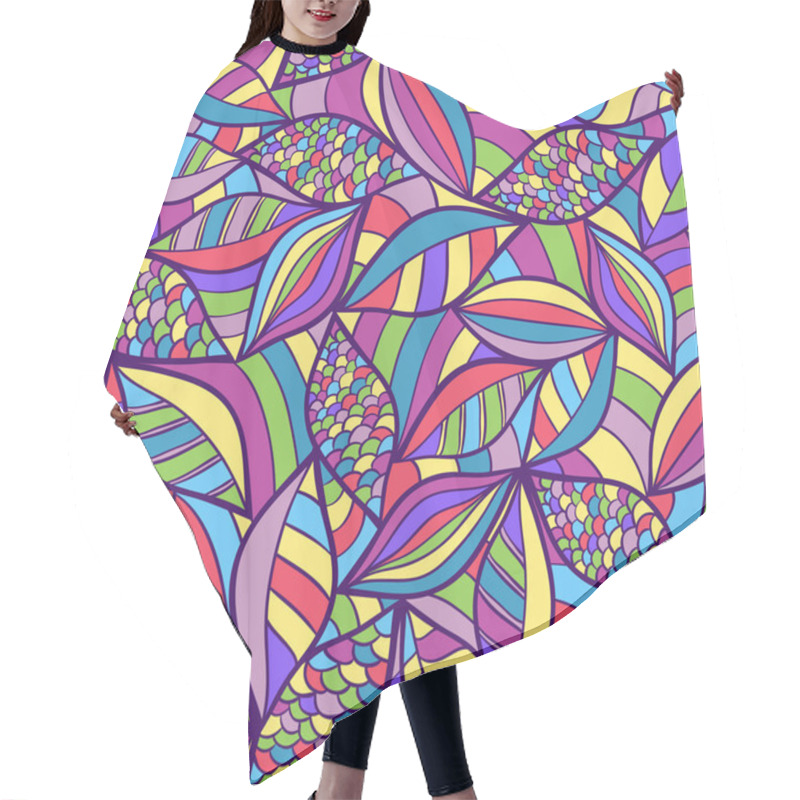 Personality  Abstract Seamless Pattern Hair Cutting Cape