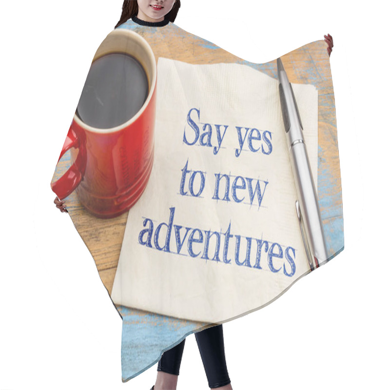 Personality  Say Yes To New Adventures Hair Cutting Cape