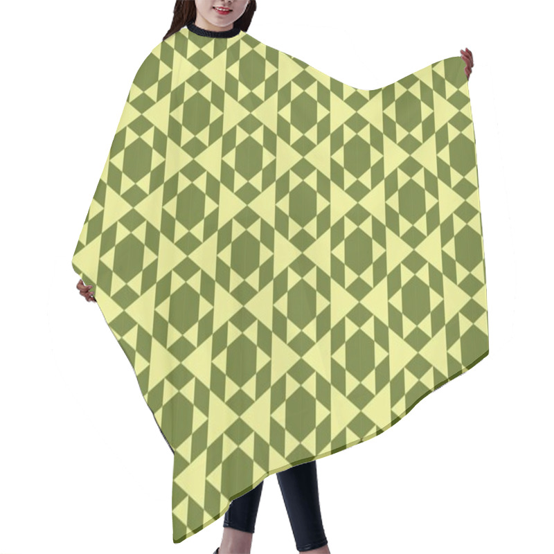 Personality  Seamless Abstract Background With Geometric Elements Hair Cutting Cape