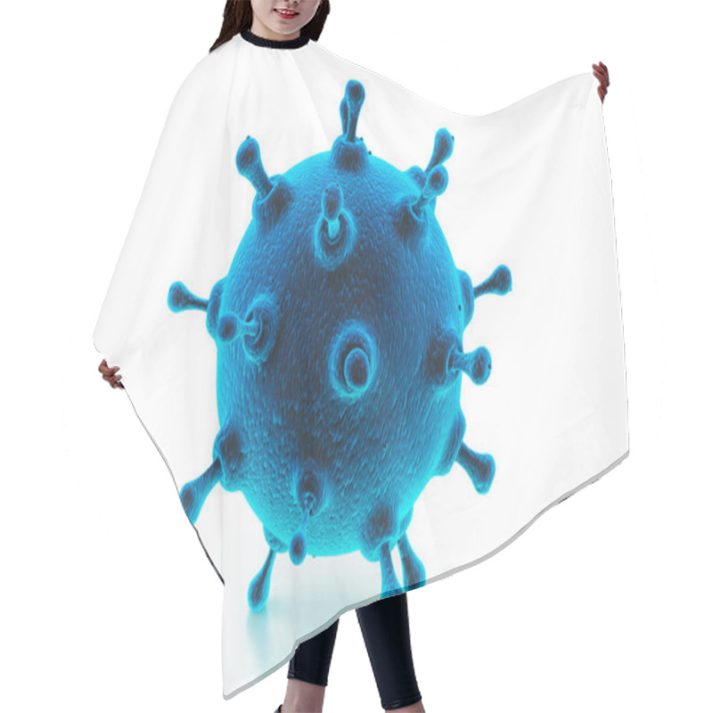 Personality  3d Virus Hair Cutting Cape