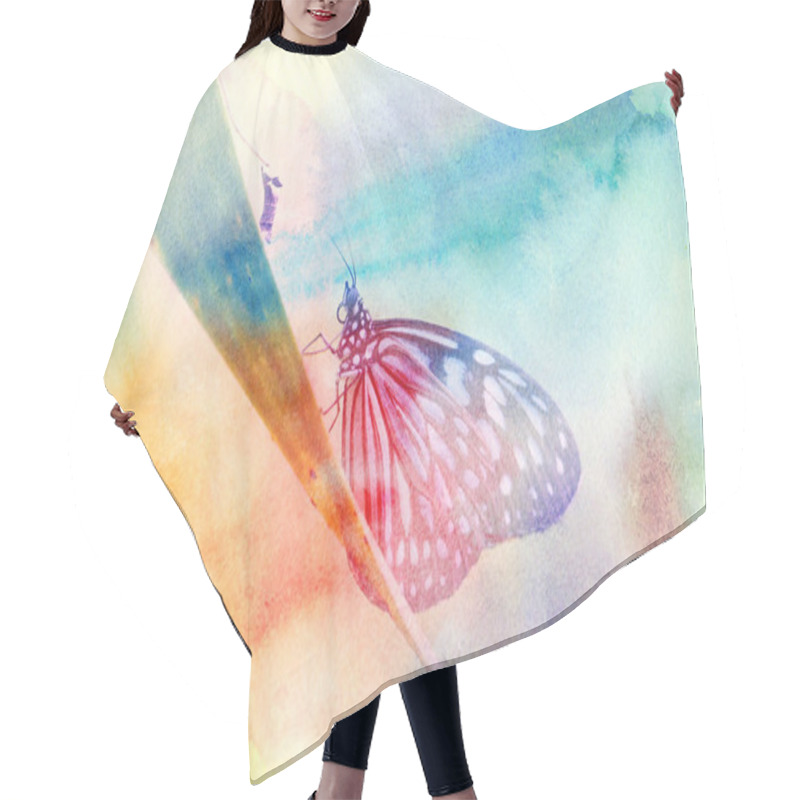 Personality  Beautiful Exotic Butterfly Hair Cutting Cape