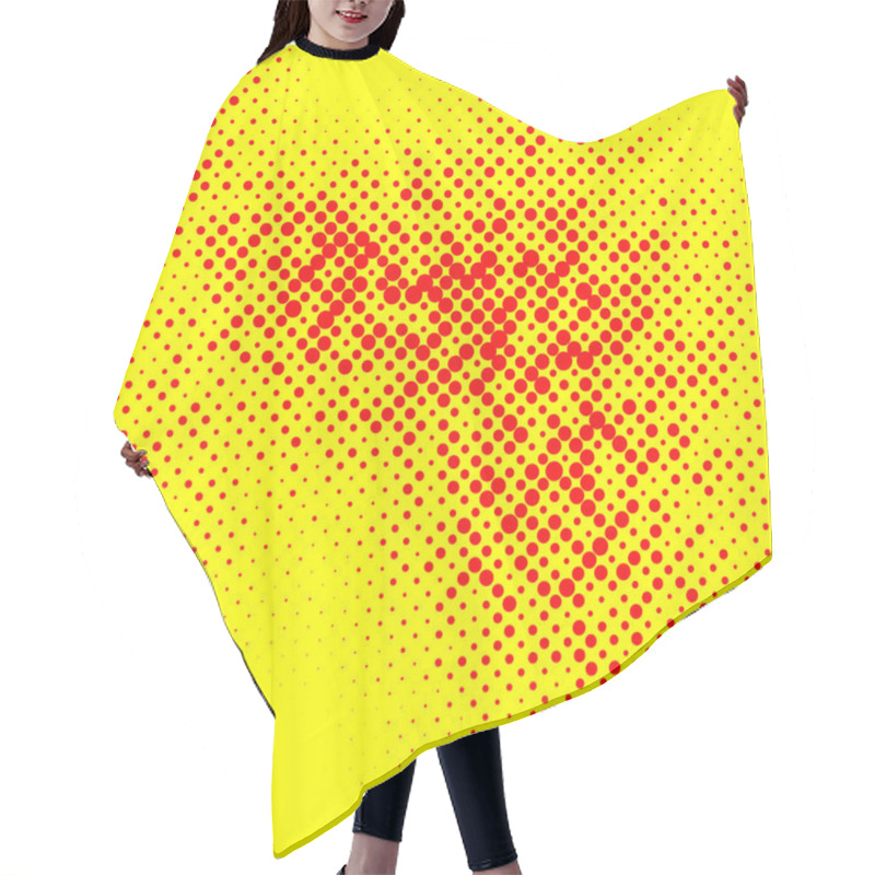 Personality  Irregular Halftone Pop Art Hair Cutting Cape