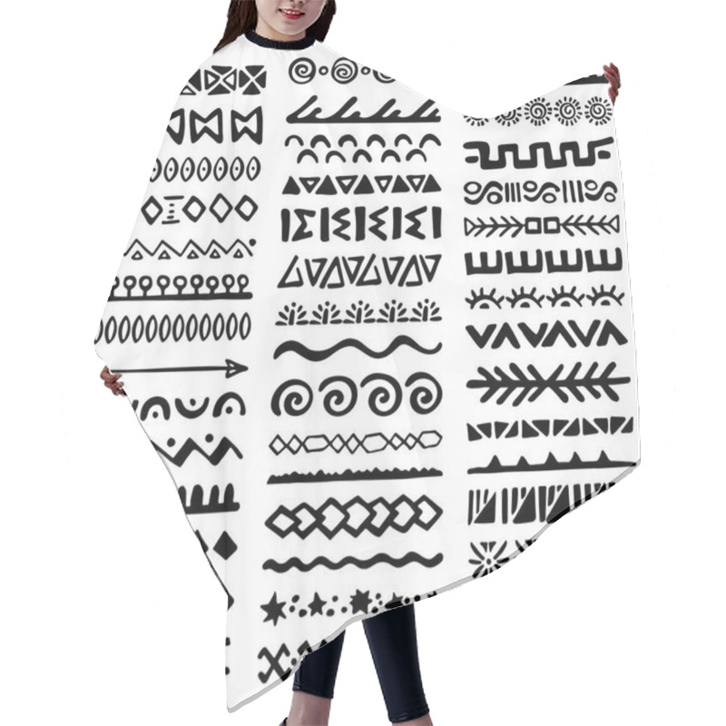 Personality  Borders Collection In Ethnic Style Hair Cutting Cape