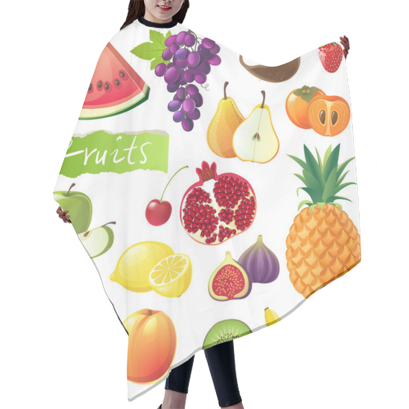 Personality  Fruits Set Hair Cutting Cape