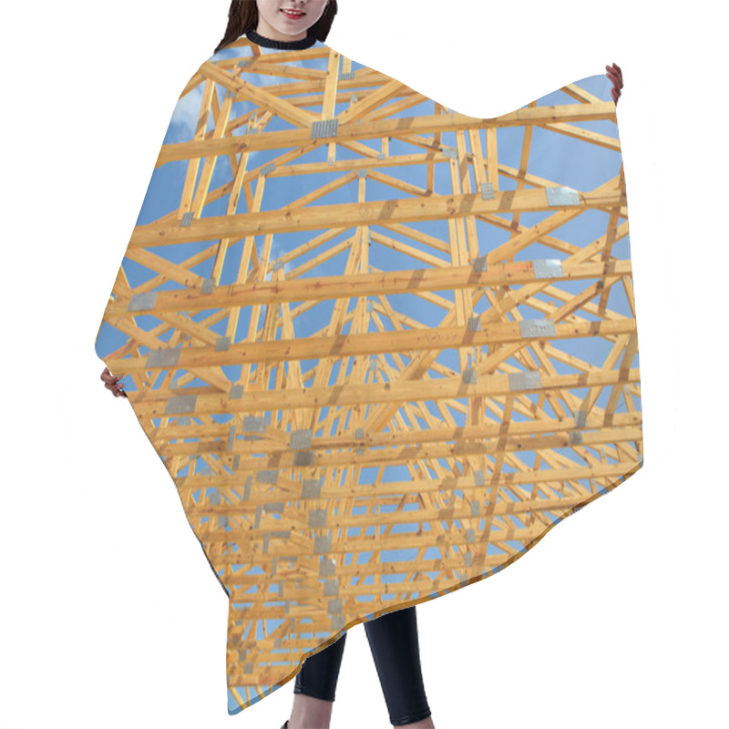 Personality  Roof Truss, Construction Hair Cutting Cape