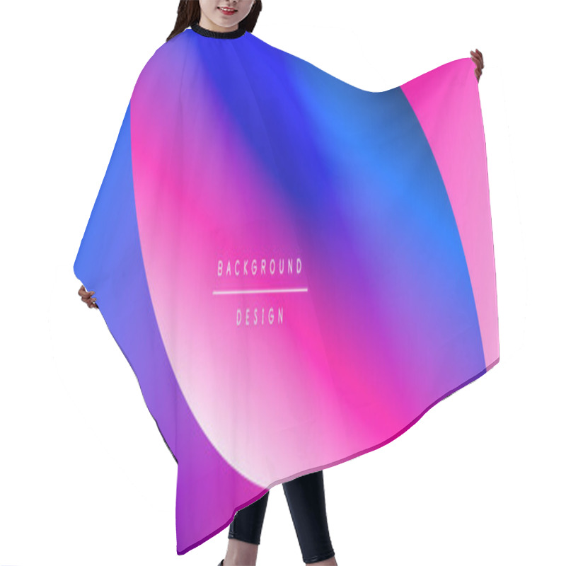 Personality  Circles And Round Shapes With Gradients. Minimal Abstract Background, Round Geometric Shapes, Clean And Structured Design Hair Cutting Cape