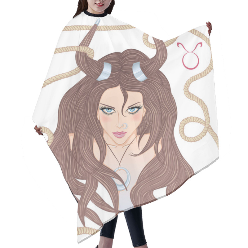 Personality  Astrological Sign Of Taurus As A Beautiful Girl Hair Cutting Cape